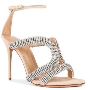NIB Alexandre Birman Cleo Embellished High Heel Sandals